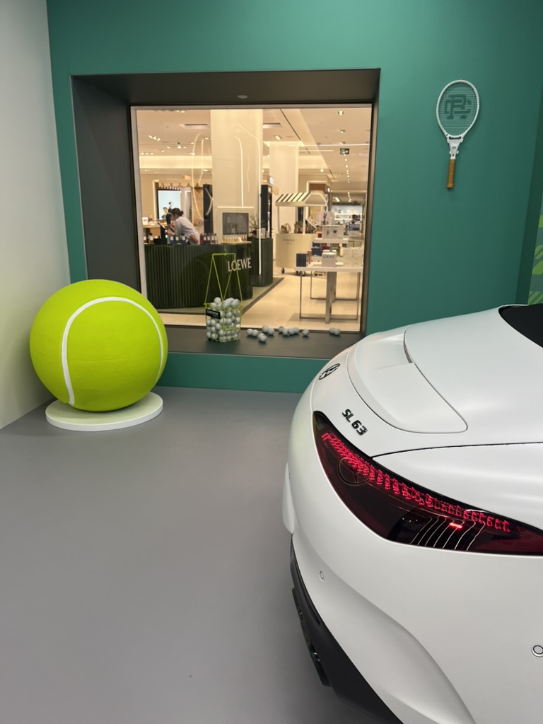 Mercedes-Benz Studio Toronto pop-up at Holt Renfrew featuring CLA vehicl