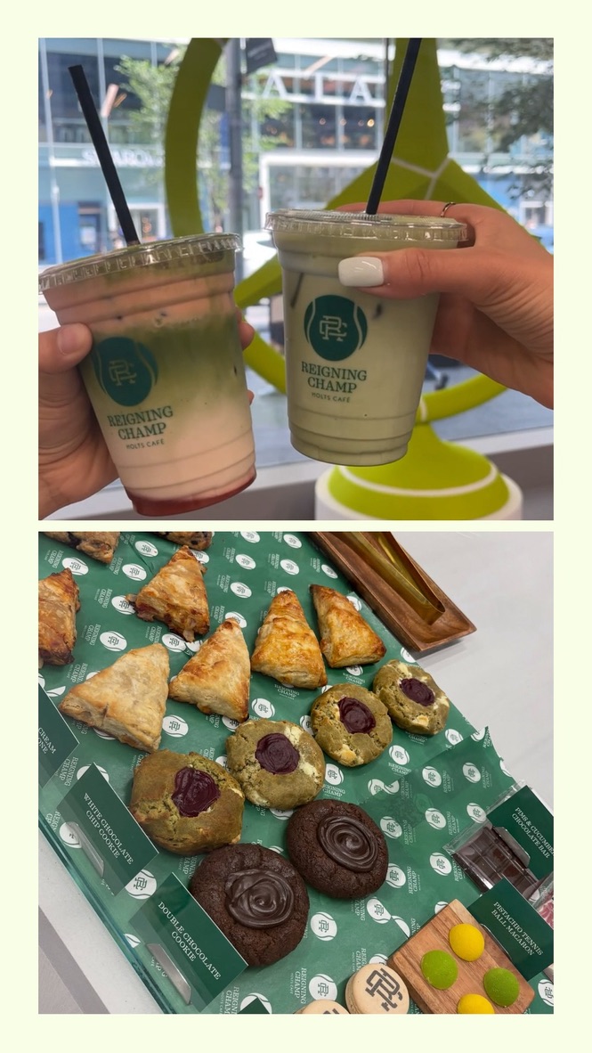 Holt Renfrew Cafe Baked Goods and Matcha