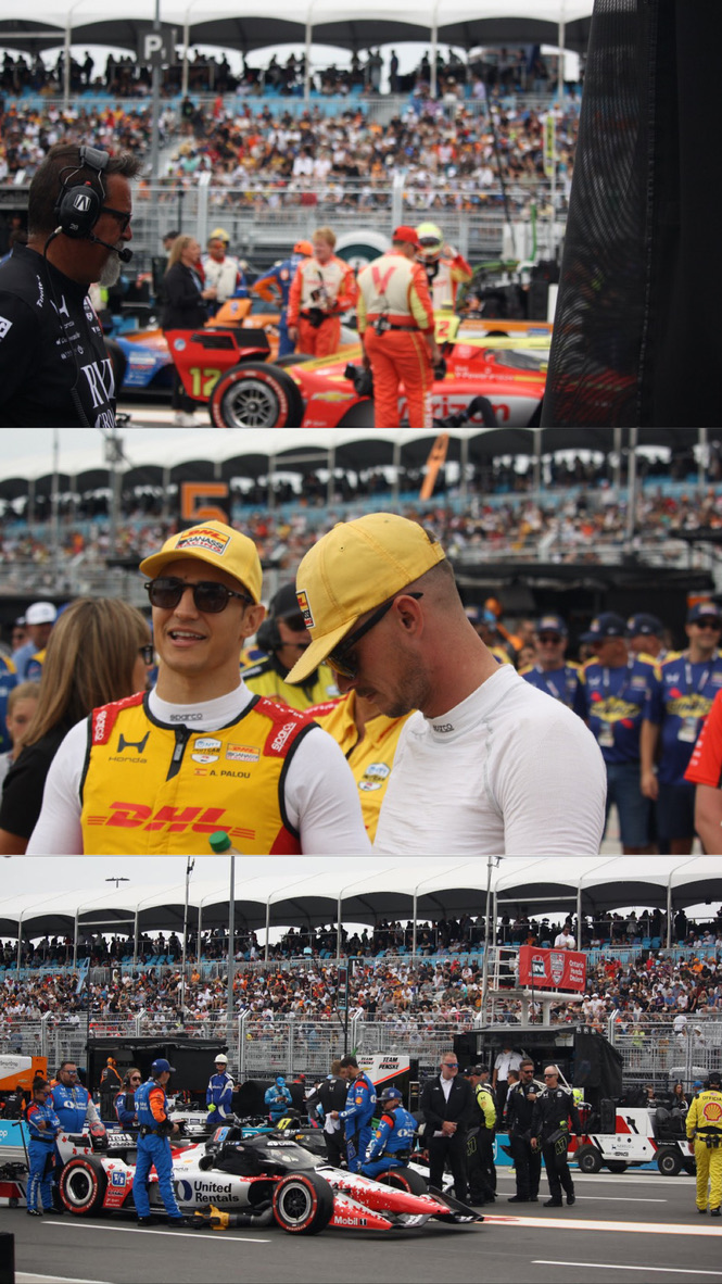 Grid shots - Andretti Racing, Alex Palou with Chip Ganassi Racing